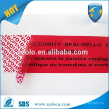 Tamper evident security sticker warranty void label anti counterfeit sealing packing